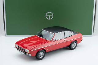 Ford Capri II Ghia 3.0 (1974 - 1977)  - spanisch red with vinyl top black Touring Modelcars 1:18 Metallmodell  - Türen, Motorhaube und Kofferraum zu öffnen!